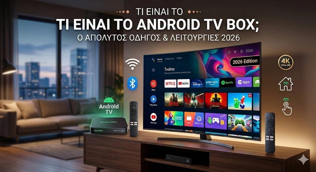 Τι είναι το Android TV Box; Ο Απόλυτος Οδηγός & Λειτουργίες 2026